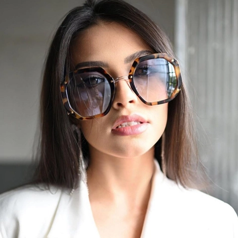 Montature Per Occhiali Poligonali Di Moda Metallo E Plastica Anti Luce Blu Retro Ottagonali Occhiali Oversize