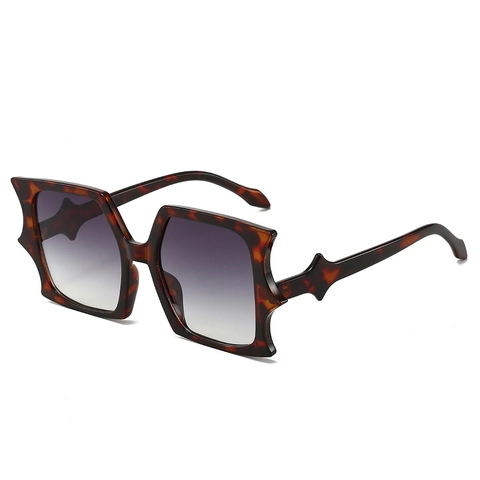Oversized Irregular Square Sunglasses For Women Men PC Frame UV400 Protection Bat Wing Design Chic Gothic Eyewear