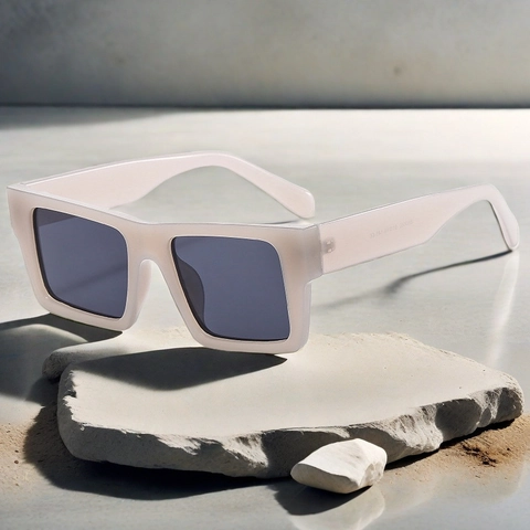 Square Oversized Sunglasses PC Frame AC Lens UV400 Protection Retro Vintage Chunky Fashion Eyewear For Men Women