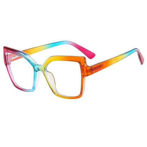 Kattenoog Blauw Licht Bril PC Frame Oversized Retro Mode Optische Brillen Voor Vrouwen