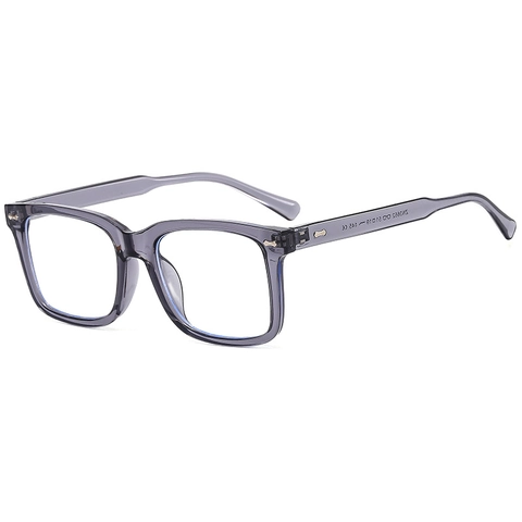 Montatura Per Occhiali Quadrati Retrò Anti Luce Blu Moda Con Borchie Decorative Per Uomo E Donna Stile College