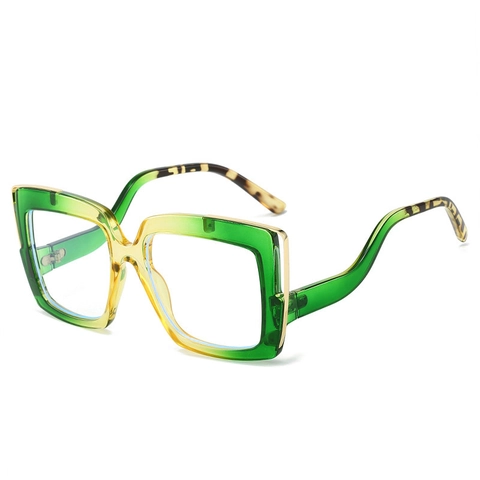 Occhiali Da Sole Quadrati Oversize Montatura PC Protezione UV400 Moda Lenti Sfumate Decoro In Metallo Per Esterno Viaggi Donne Uomini