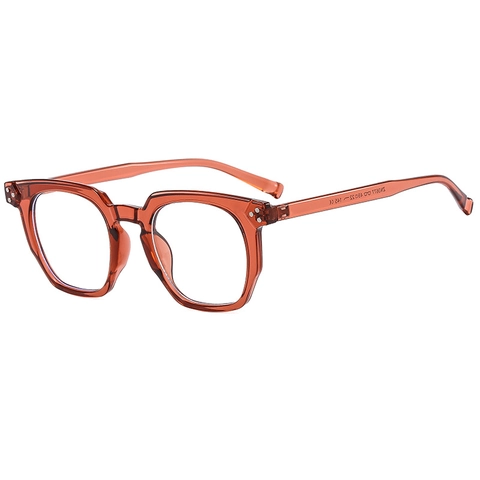 Occhiali Di Moda Poligonali Anti Luce Blu Montatura PC Retro Classici Borchiati Protezione Occhi Per Donne Uomini