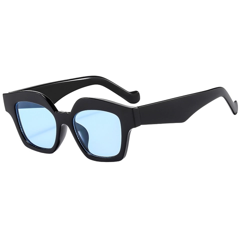 Gafas De Sol Cuadradas Irregulares Geométricas Protección UV400 Montura PC Lentes AC Moda Retro Para Hombres Mujeres