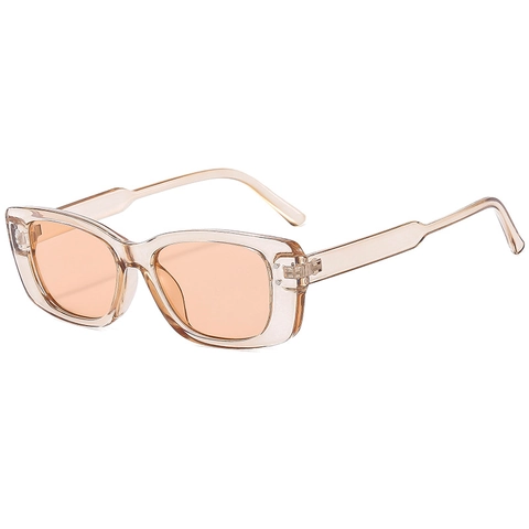 Retro Square Sunglasses Vintage Rectangle PC Frame AC Lens UV400 Protection Trendy Travel Party Eyewear For Women Men