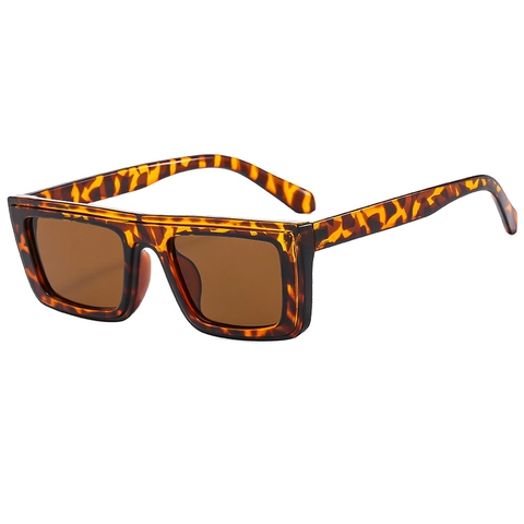 Retro Square Sunglasses UV400 Protection PC Frame AC Lens Thick Frame Streetwear Eyewear For Men Women