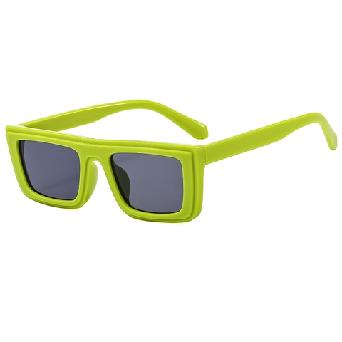 Retro Rectangle Sunglasses PC Frame UV400 Protection Oversized Thick Square Glasses Women Men Fashion Vintage Ins Style
