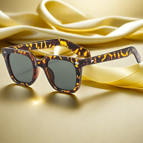 Vintage Square Frame Sunglasses Retro Classic Fashion UV400 Protection PC Frame AC Lens Metal Rivet For Men Women