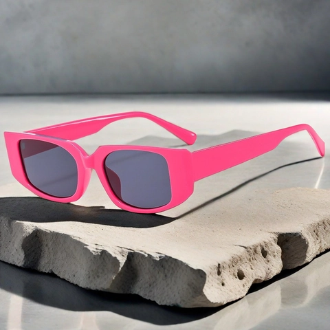Retro Rectangular Sunglasses PC Frame UV400 Protection Y2K Fashion Square Eyewear For Outdoor Travel Driving Unisex