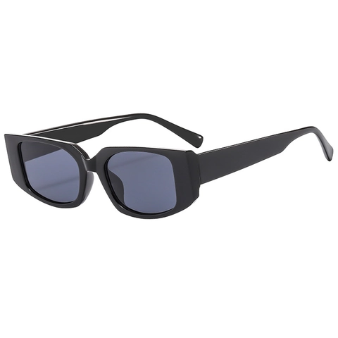 Gafas De Sol Rectangulares Retro Protección UV400 Vintage Cat Eye Moda Gafas De Sol Para Hombres Mujeres Montura PC Lentes AC