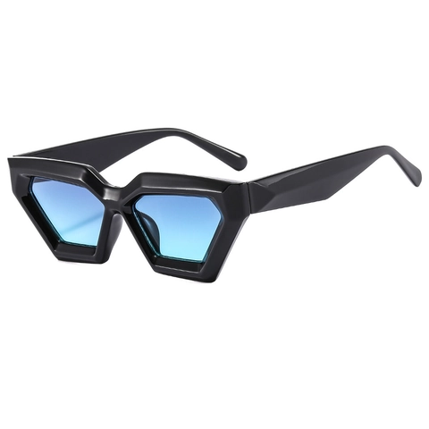 Geometric Cat Eye Sunglasses PC Frame UV400 Protection Vintage Fashion Candy Color Eyewear For Outdoor Party Travel