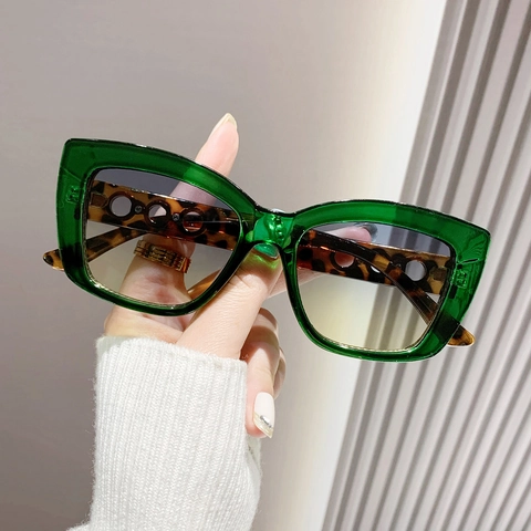 Gafas De Sol Cat Eye Oversized Retro Chic Moderno Para Mujeres Protección UV400 Montura PC Aro De Metal