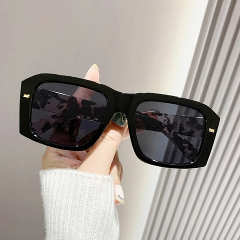 Square Sunglasses Fashion Oversized PC Frame AC Lens UV400 Protection Retro Candy Color Outdoor Travel For Women Men