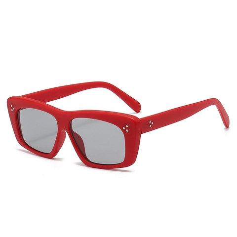 Occhiali Da Sole Retro Cat Eye Montatura PC Protezione UV400 Decorazione Borchie Moda Tendenza Per Donna Uomo