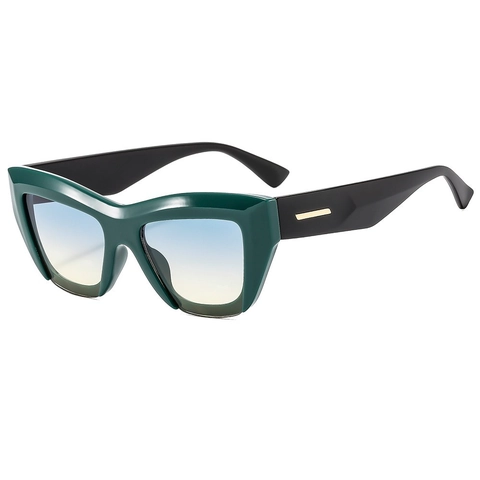 Gafas De Sol Cat Eye De Gran Tamaño Retro Montura Gruesa Protección UV400 Material PC Moda Para Mujeres Y Hombres