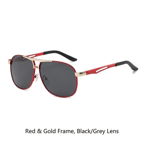 Aviator Sunglasses Metal Frame Polarized UV400 Protection Double Bridge Vintage Retro Eyewear For Driving Outdoor Unisex