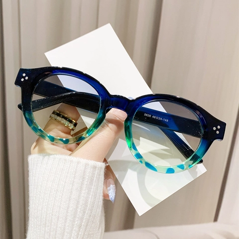Ovale Zonnebril Retro TR Frame PC Lens UV400 Bescherming Drie Punt Klinknagels Vintage Chic Brillen Voor Heren Dames