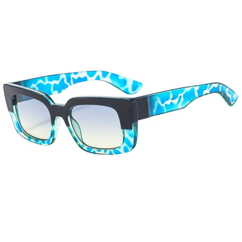 Square Sunglasses Vintage Contrast Color PC Frame PC Lens UV400 Protection Trendy Street Style Chic Unisex Eyewear