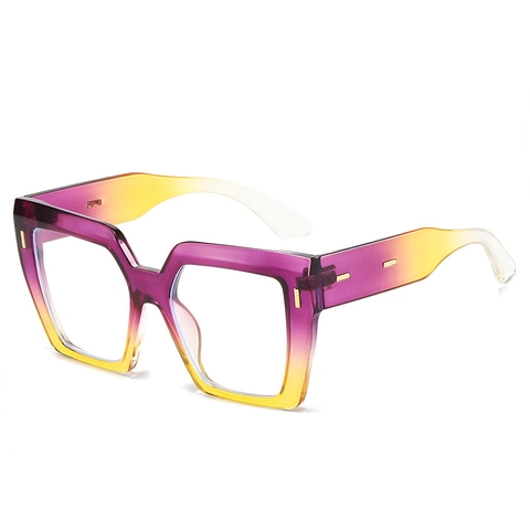 Vierkante Zonnebril UV400 Bescherming Polycarbonaat Oversized Modebril Dames Heren Verloop Trendy Chic