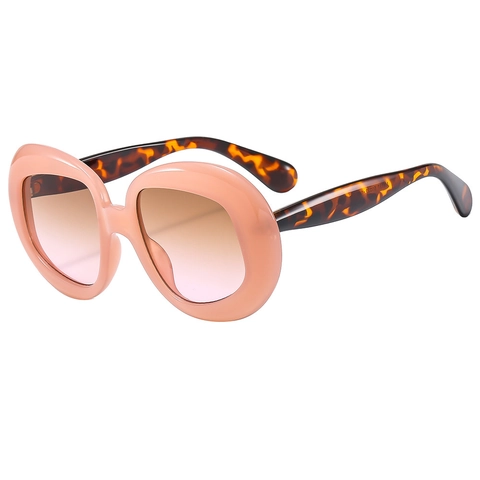 Occhiali Da Sole Ovali Alla Moda Montatura Spessa In PC Protezione UV400 Colori A Contrasto Streetwear Per Uomo E Donna