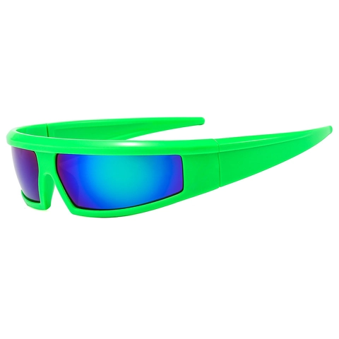 Lunettes De Soleil De Sport Monture PC Protection UV400 Écran Surdimensionné Style Futuriste Y2K Cyclisme Pour Hommes Femmes Plein Air