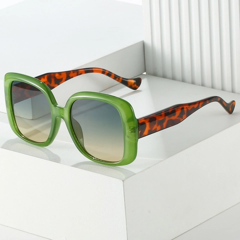 Gafas De Sol Cuadradas Grandes Montura De PC Protección UV400 Retro Vintage Modernas De Moda Para Exterior Viaje