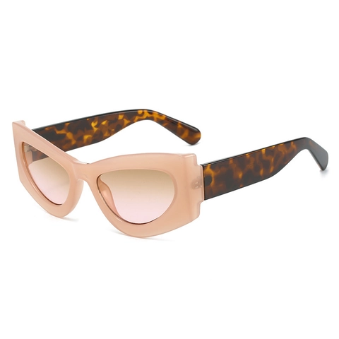 Occhiali Da Sole Cat Eye Protezione UV400 Montatura PC Lenti PC Retro Grandi Alla Moda Stile Vintage Per Donne Uomini