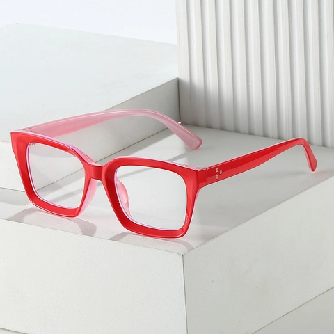 Occhiali Da Vista Quadrati Vintage Anti Luce Blu Moda PC Lenti Trasparenti Per Uomini Donne