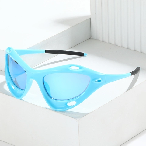 Occhiali Da Sole Sportivi Futuristici Y2K Montura PC Protezione UV400 Ciclismo All Aperto Design Cavo Per Uomini E Donne
