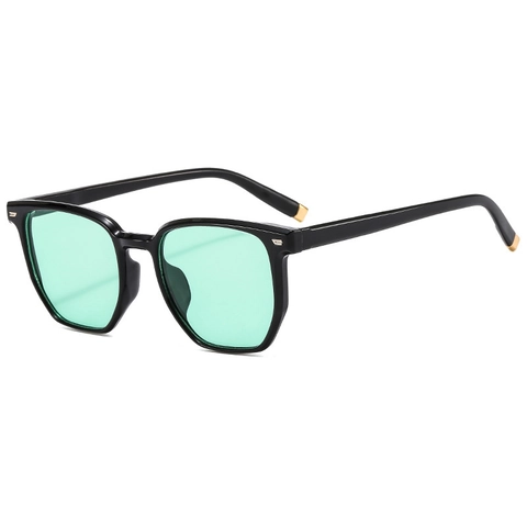 Gafas De Sol Cuadradas Retro Para Hombres Mujeres Moda Montura PC Protección UV400 Antirreflejos Estilo Coreano Con Remaches