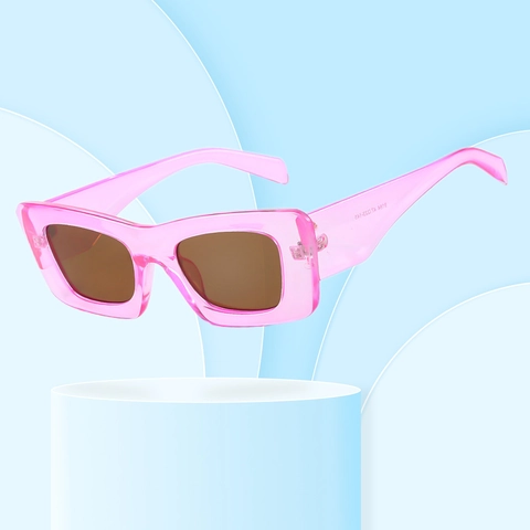 Rectangle Sunglasses Retro Square Frame PC UV400 Protection Fashion Y2K Chic Eyewear For Women Men