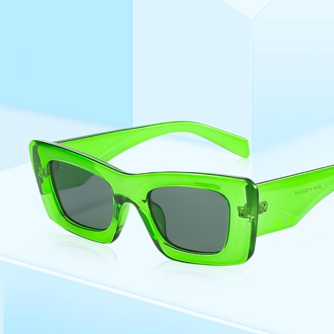 Rectangle Sunglasses Retro Square Frame PC UV400 Protection Fashion Y2K Chic Eyewear For Women Men