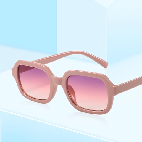 Retro Square Frame Sunglasses PC AC Lens UV400 Protection Gradient Fashion Vintage Eyewear For Women Men