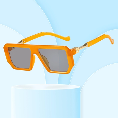 Geometric Square Oversized Sunglasses PC Frame UV400 Protection Fashion Retro Avant-garde Eyewear For Men Women
