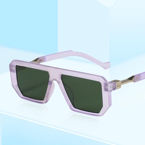 Geometric Square Oversized Sunglasses PC Frame UV400 Protection Fashion Retro Avant-garde Eyewear For Men Women