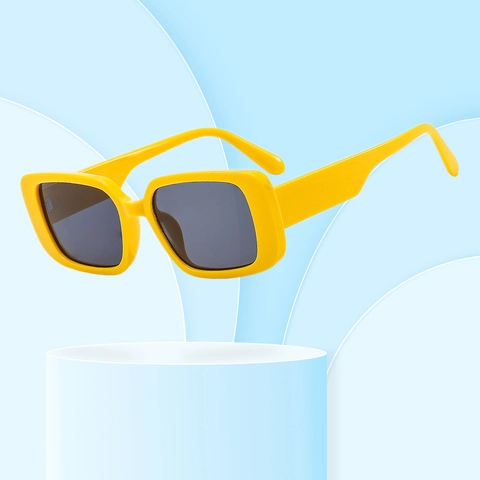 Retro Square Frame Sunglasses PC Frame AC Lens UV400 Protection Trendy Fashion Outdoor Travel Eyewear Unisex