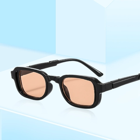 Retro Square Sunglasses UV400 Protection PC Frame Narrow Rectangle Fashion Travel Eyewear For Women Men