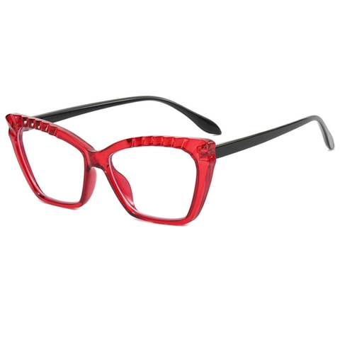 Occhiali Anti Luce Blu Gatto Montatura Geometrica TR90 Retro Trendy Ottico Per Donna Stile Leopardo Sfumato