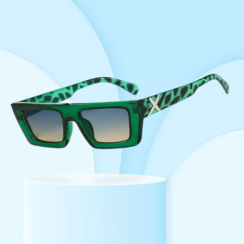 Eckige Sonnenbrille PC-Rahmen AC-Linse UV400 Schutz Retro Kleiner Rahmen Candy Color Mode Brillen Für Herren Damen X Dekor