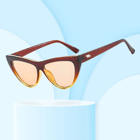 Gafas De Sol Cat Eye De Moda Vintage Protección UV400 Montura De PC Gafas Pequeñas Para Mujeres Y Hombres