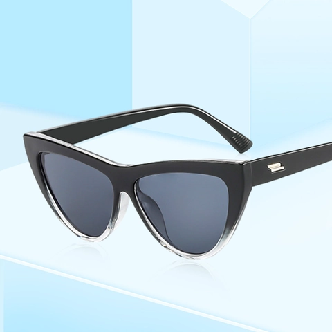 Gafas De Sol Cat Eye De Moda Vintage Protección UV400 Montura De PC Gafas Pequeñas Para Mujeres Y Hombres