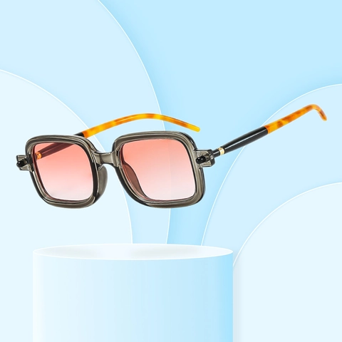 Vintage Quadratischer Rahmen Sonnenbrille Damen Herren UV400 Schutz Oversized Retro Brillen PC Material Trendy Streetwear
