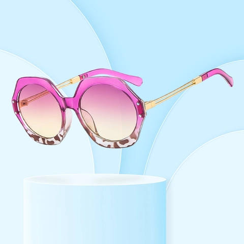 Hexagonal Sunglasses UV400 Protection Oversized Polygon PC Metal Frame Fashion Retro Trendy Outdoor For Men Women