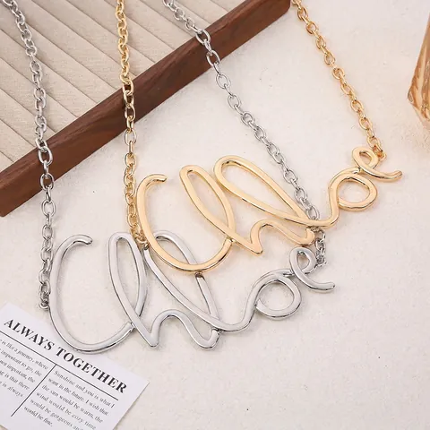 Cintura A Catena In Metallo Con Lettere Retro Accessorio Di Moda In Lega Per Vestito Da Donna
