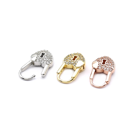 Χάλκινα Σκουλαρίκια Huggie Hoop Με Επιχρύσωση 18K Ζιργκόν Κλειδαριά Καρδιά Και Μενταγιόν Μάτι Κομψά Κοσμήματα Για Γυναίκες