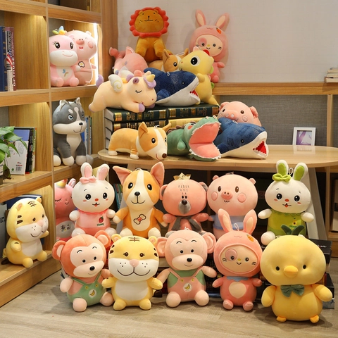 Giocattolo Di Peluche Animale Cartone Animato Bambola Morbida Per Regalo Compleanno Bambini Decorazione Casa