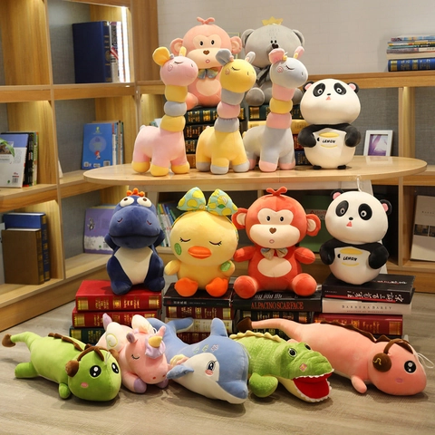 Giocattolo Di Peluche Animale Cartone Animato Bambola Morbida Per Regalo Compleanno Bambini Decorazione Casa