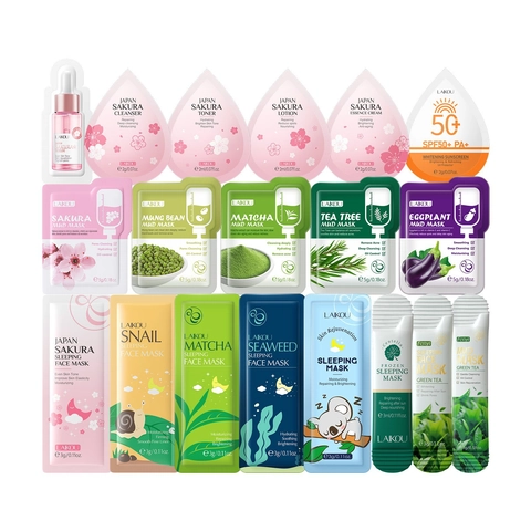 Maschera Di Fango Sakura Tea Tree Melanzana Idratante Pulizia Profonda Maschera Per Dormire Cura Del Viaggio