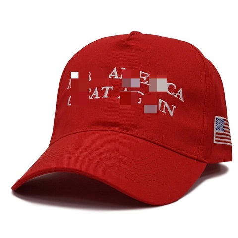 Baseball Cap Cotton Canvas Trucker Hat Embroidered Letter US Flag Patch Adjustable Sun Protection Sports Men Women