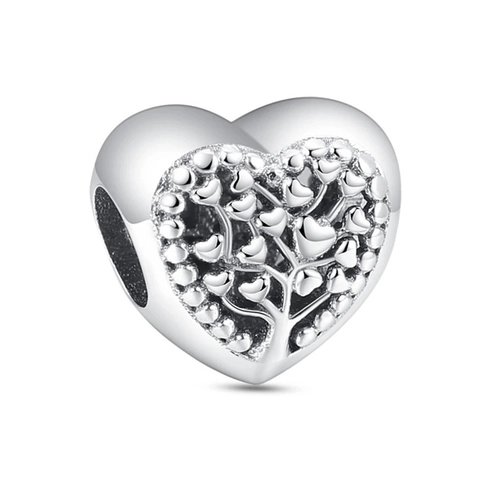 925 Sterling Silver Charms Bracelet Necklace DIY Jewelry Making Life Tree Family Heart Flower Beads Zirconia Enamel